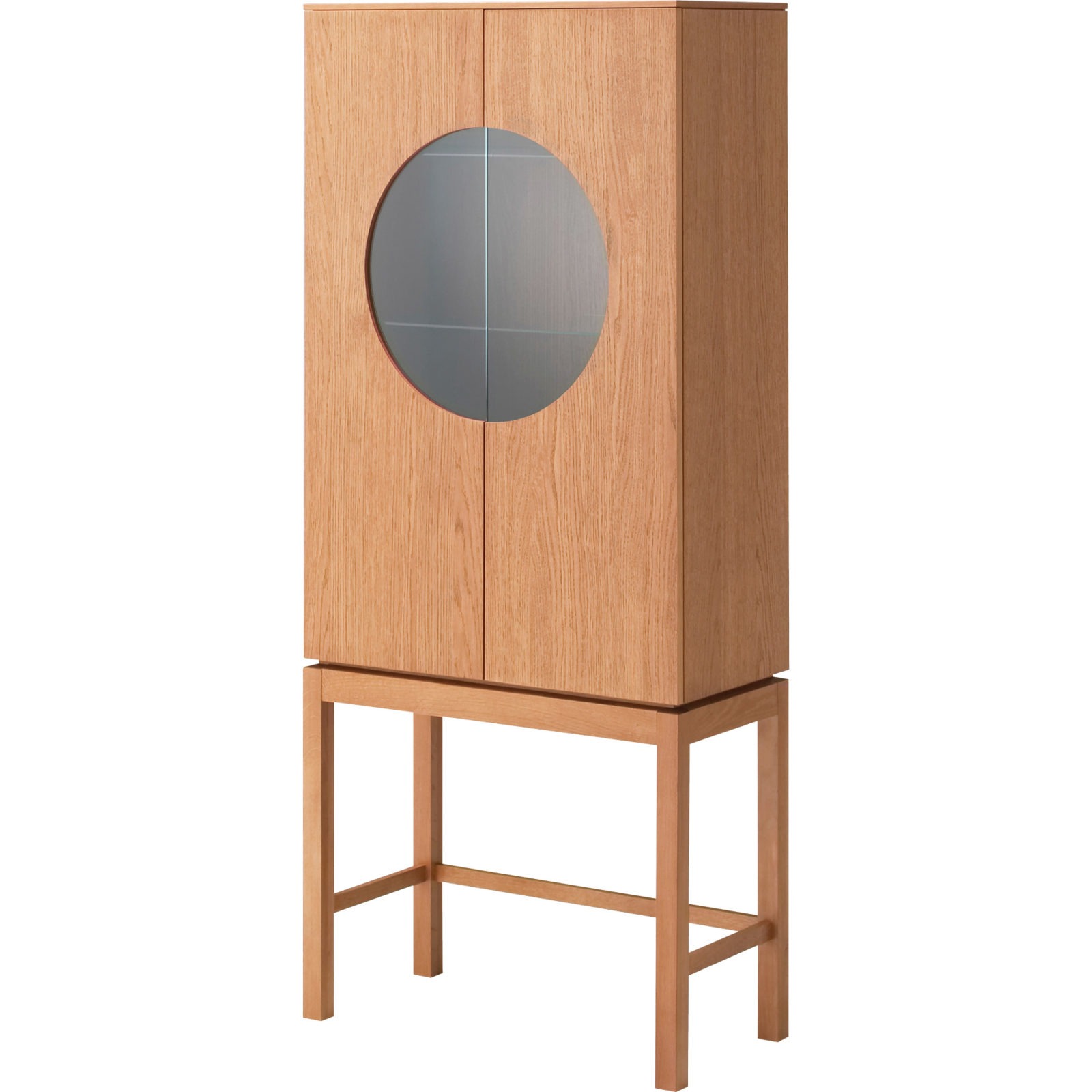 Read about the STOCKHOLM cabinet from 2006, designed by Tomas Jelinek, made of golden-brown stained, clear-lacquered oak veneer and solid oak.